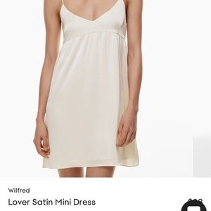 Aritzia lover satin mini dress
